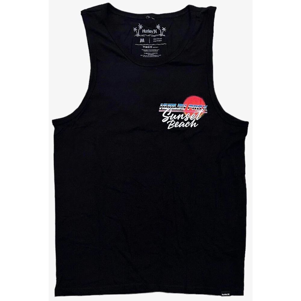 Hurley Men's Hawaii Sunset Beach 2023 Pro Surf Contest Tank Top Tee T-Shirt - Picture 2 of 2